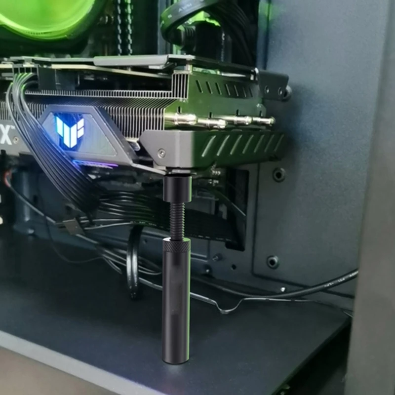 

Anti-fading Aluminum Alloy Graphics Video Card Stand Vertical Support Bracket GPU Stand Bottom Magnetic Support Frame