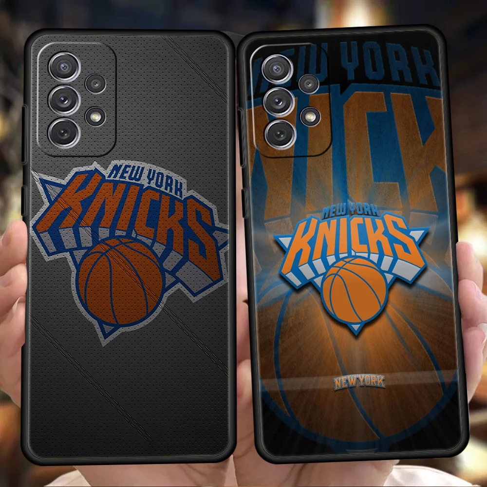 

K-Knicks Basketball New York Phone Case Cover For Samsung A32 A52 A52S A72 A51 A71 A21S A31 A41 5G Silicone Shockproof TPU Shell
