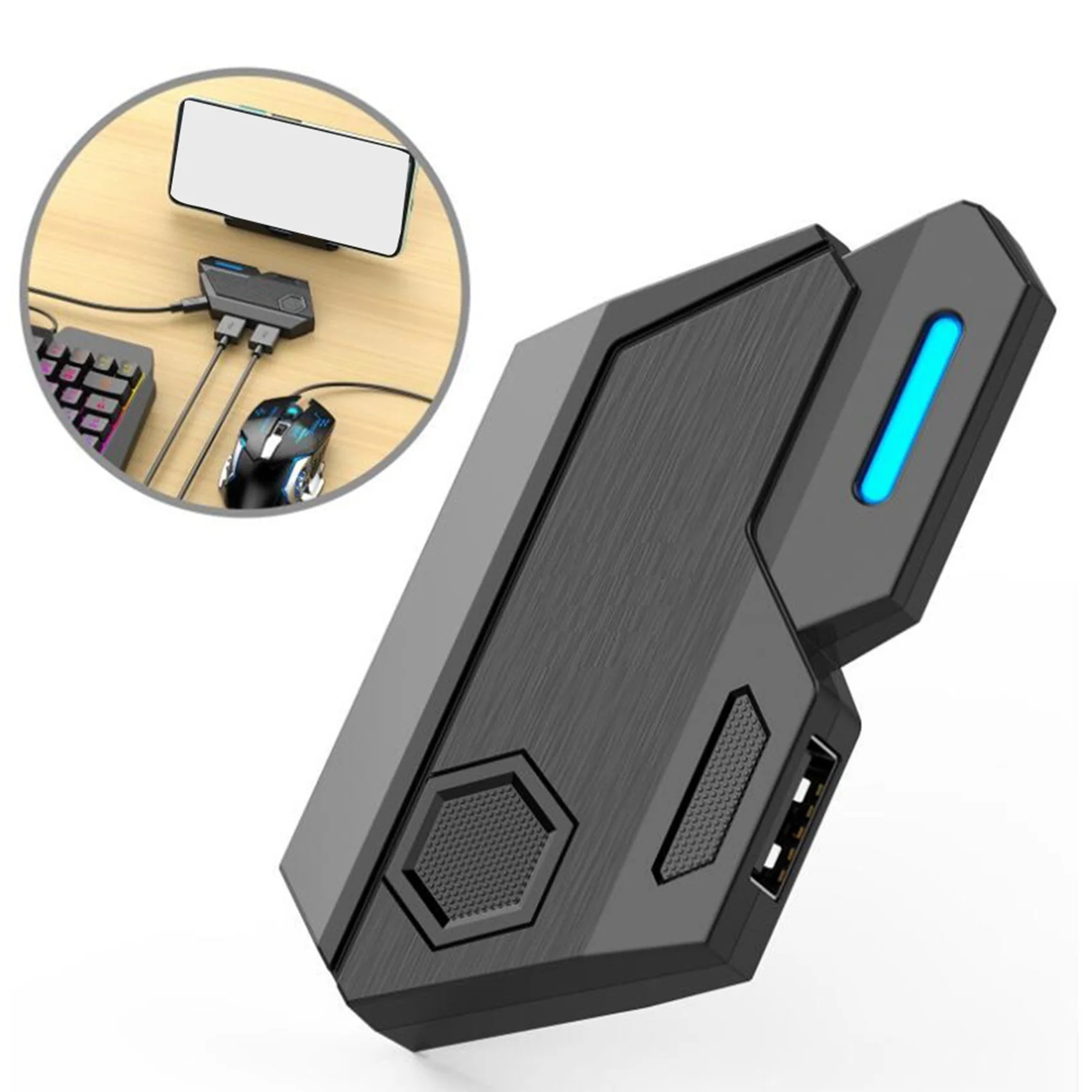 

Gamepad Mobile PUBG Controller Gaming Keyboard Mouse Converter Bluetooth for IOS Android Game Adapter,Mix SE