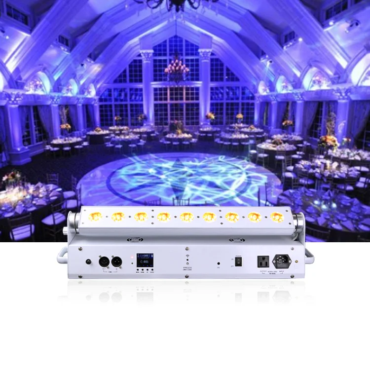 Maxled 9x18 Вт 9*15 3 в 1 2 глаза cob 800 полоса цветения bp 0606h yellowriver par lights dmx led 54 uplight для сцены