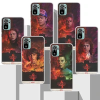 stranger things eleven soft silicone phone case for xiaomi redmi note 10 10s 11 11s 11t 9 9s 8 8t 11e pro 9t 7 6 5 4x cover coqu