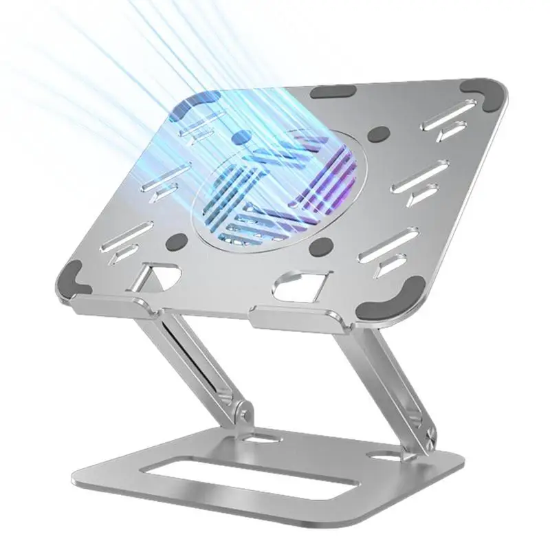 

Подставка для охлаждения ноутбука с вентилятором и охлаждающей подставкой, регулируемая высота, складная, тихая и мощная охлаждающая подставка для ноутбука Devicex