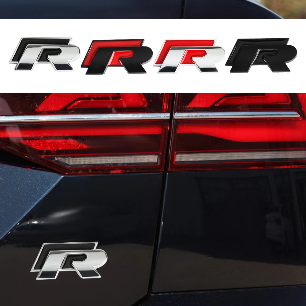 Фото Наклейка-эмблема на переднюю решетку и багажник автомобиля для Volkswagen Golf, Polo, Passat B8, T4, T5, T-roc, Jetta, Tiguan, Touran, Tcross, B5.5, GTI, Rline №1