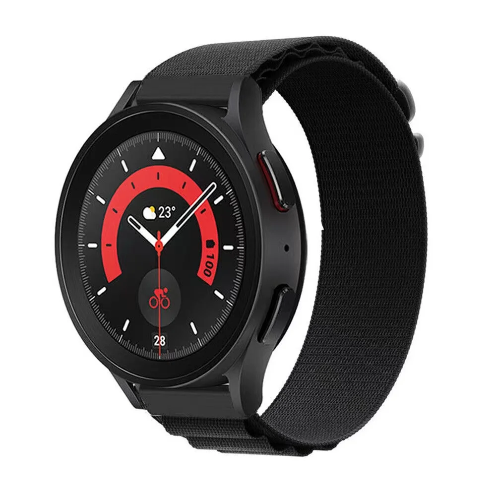 Фото Ремешок из альпийского нейлона 22 мм 22 мм для Samsung Galaxy Watch 7 6 5 4/Gear S2, классический спортивный удобный ремешок для Amazfit Bip 3 3Pro №4