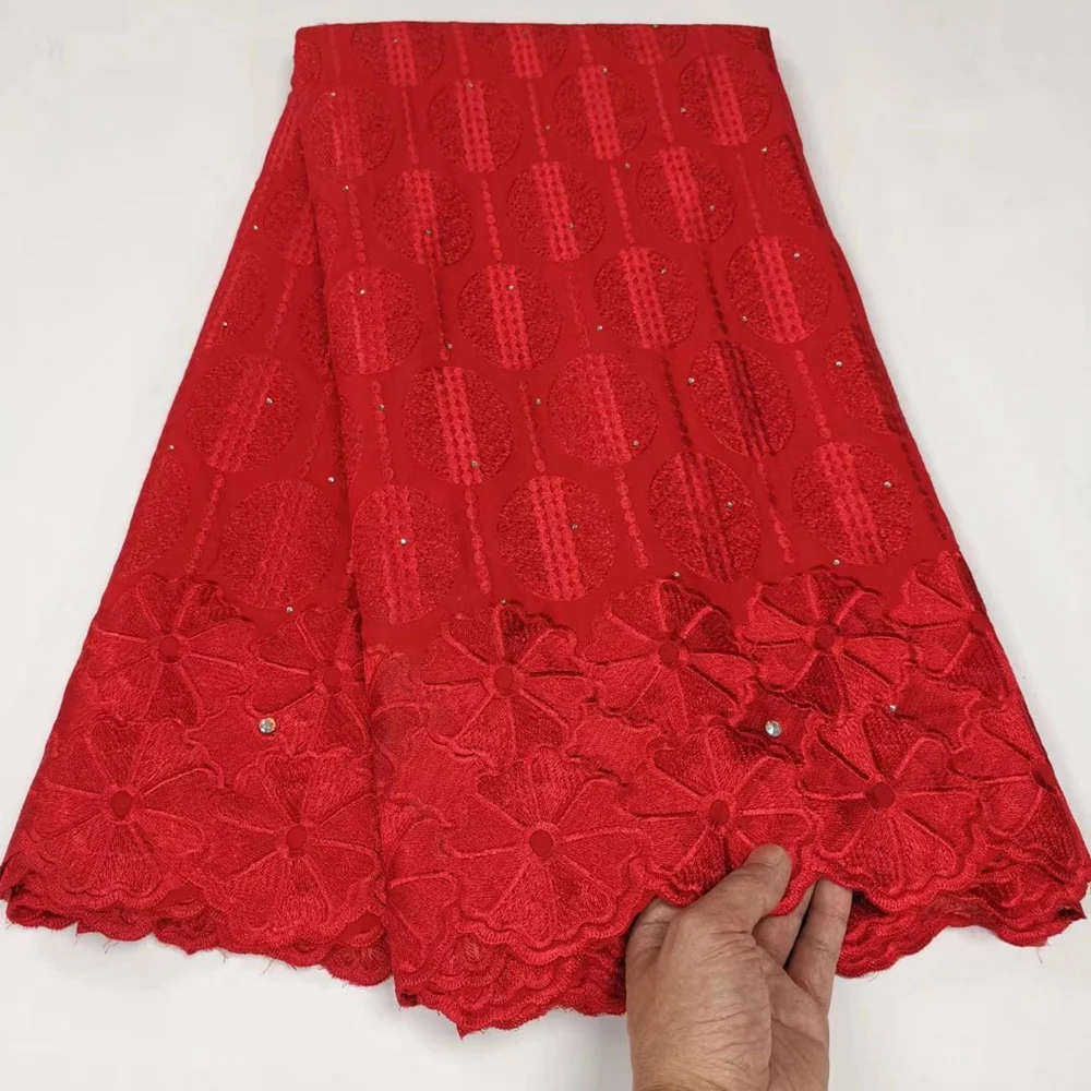 Африканская кружевная ткань 100 хлопок материал хорошая швейцарская вуаль Дубай