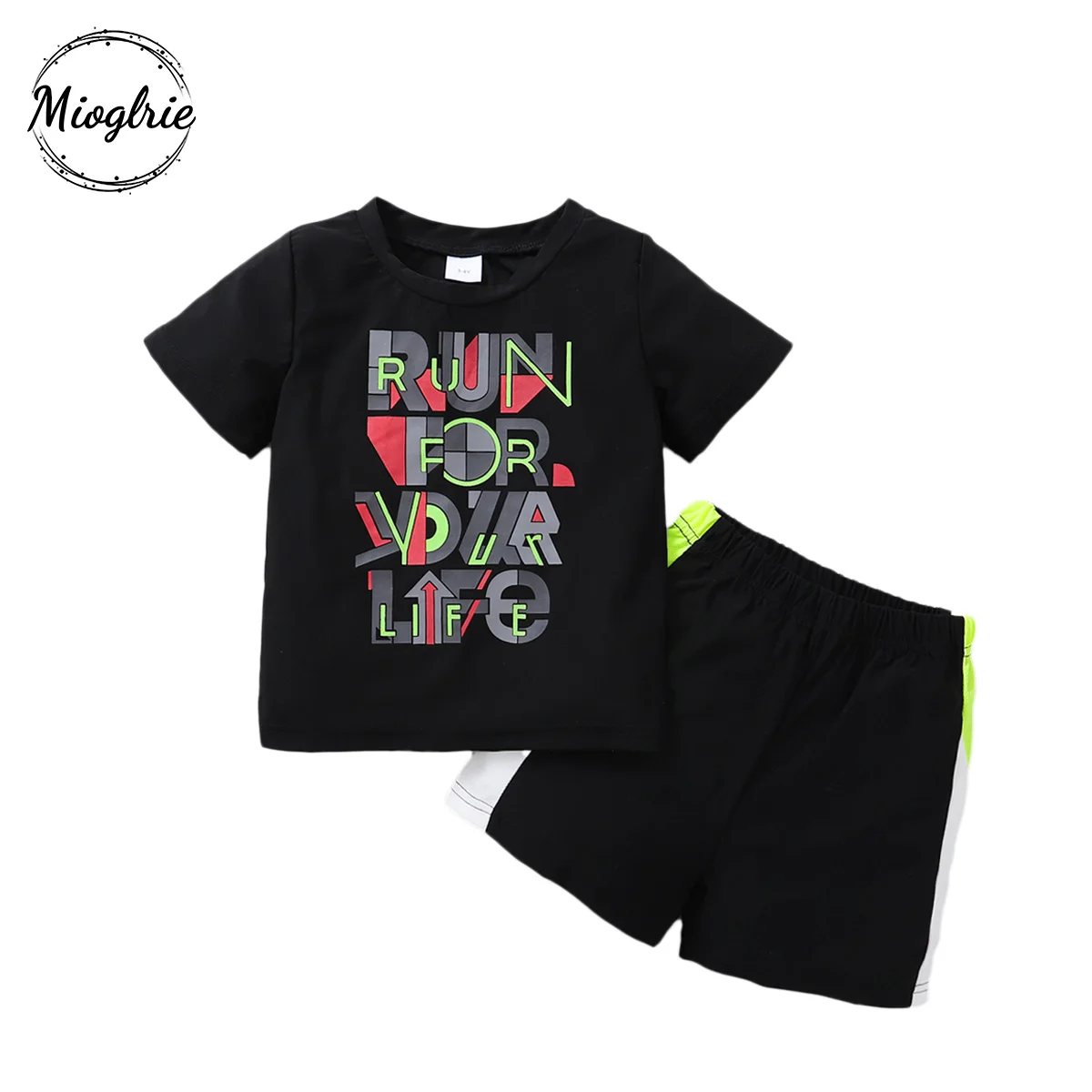 

4-13Y Kids Boy Clothing Suit Print Short Sleeves Top 2Pcs Set Child Boy Summer Fashion Costume Infant Baby Boy Clothes