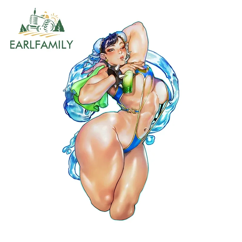 EARLFAMILY 13 см × 7 6 NSFW Chun Li автомобильные наклейки персональные забавные аниме