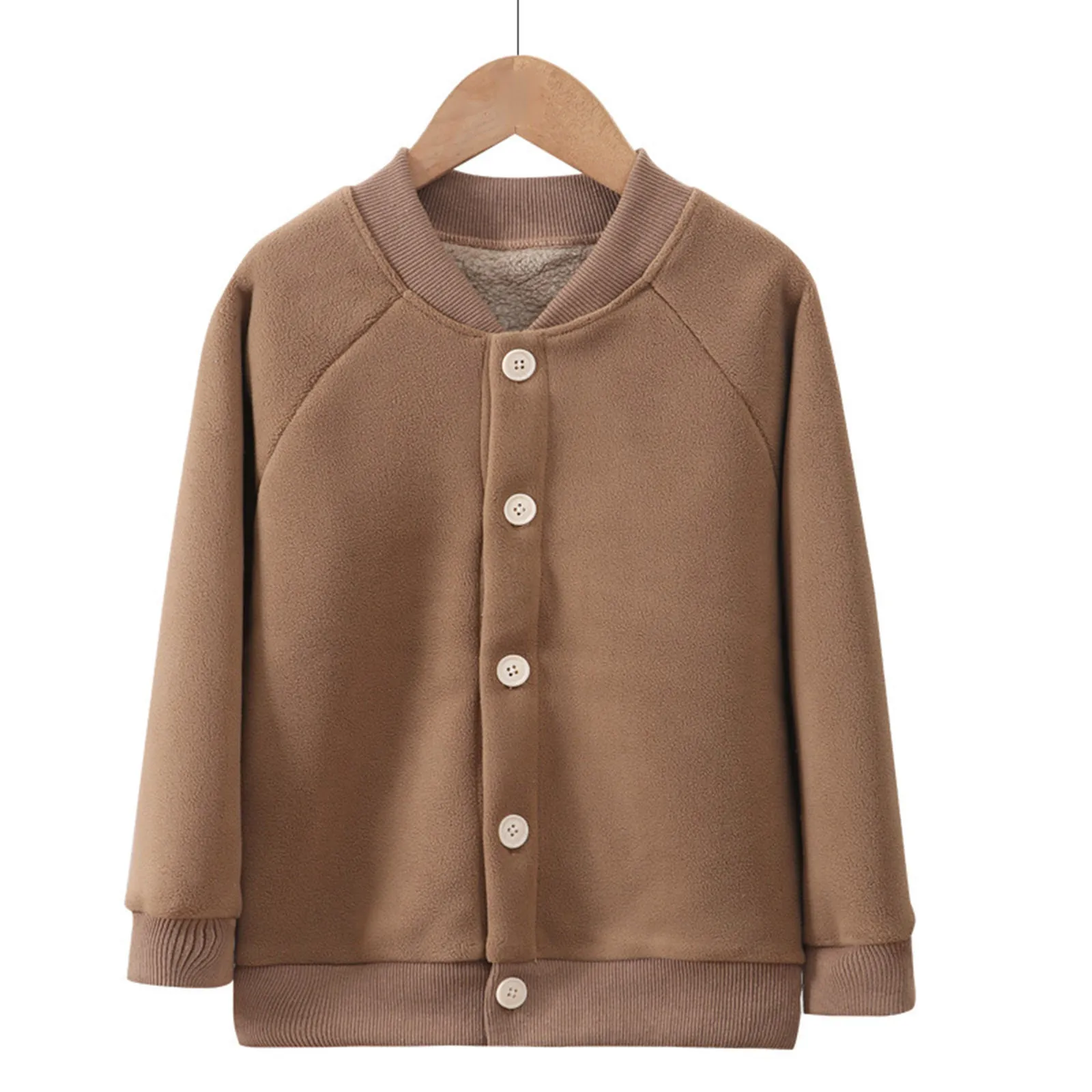 2024 осенне-зимняя куртка для мальчиков и девочек хлопковая утепленные флисовые