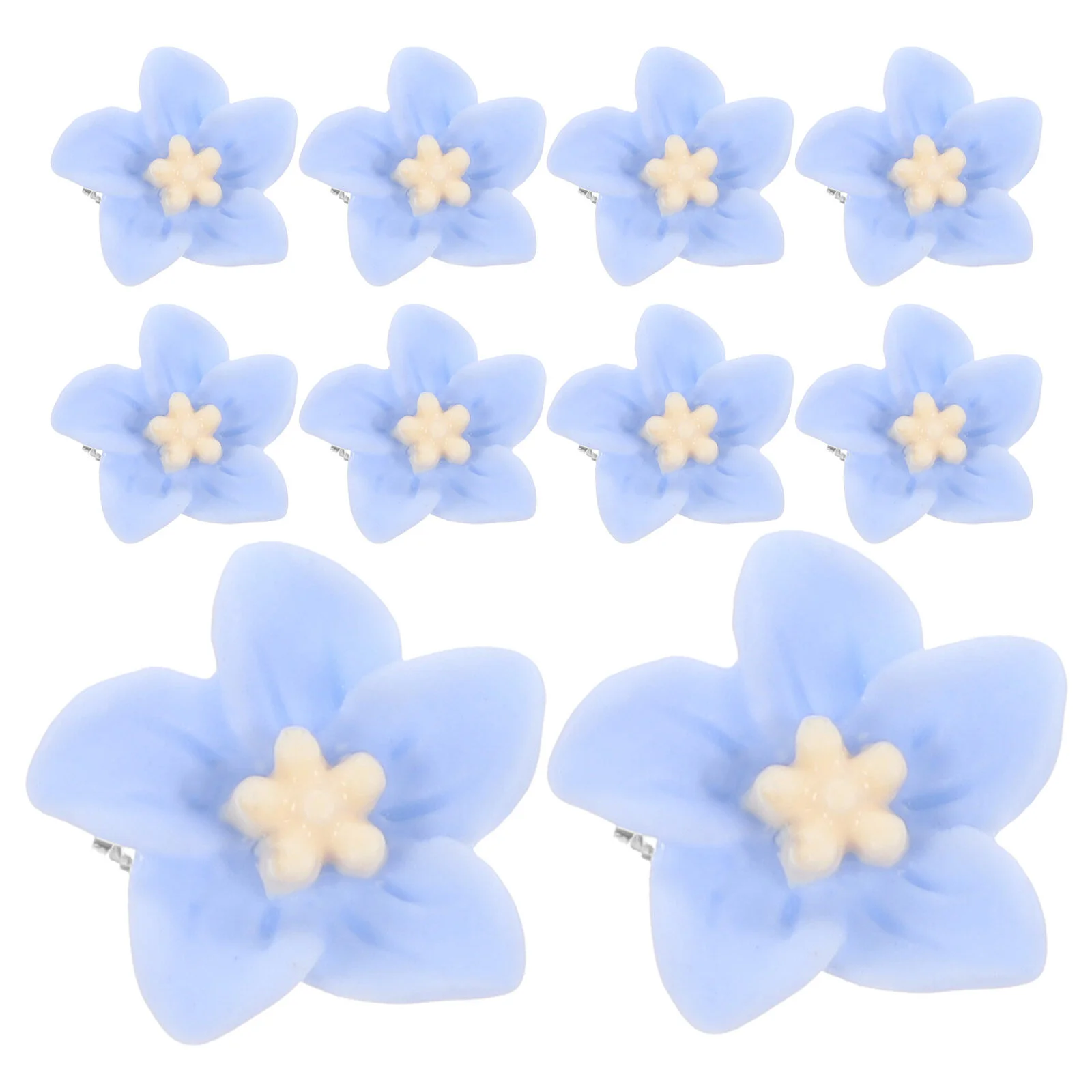 

20 шт., заколки для волос в виде цветов