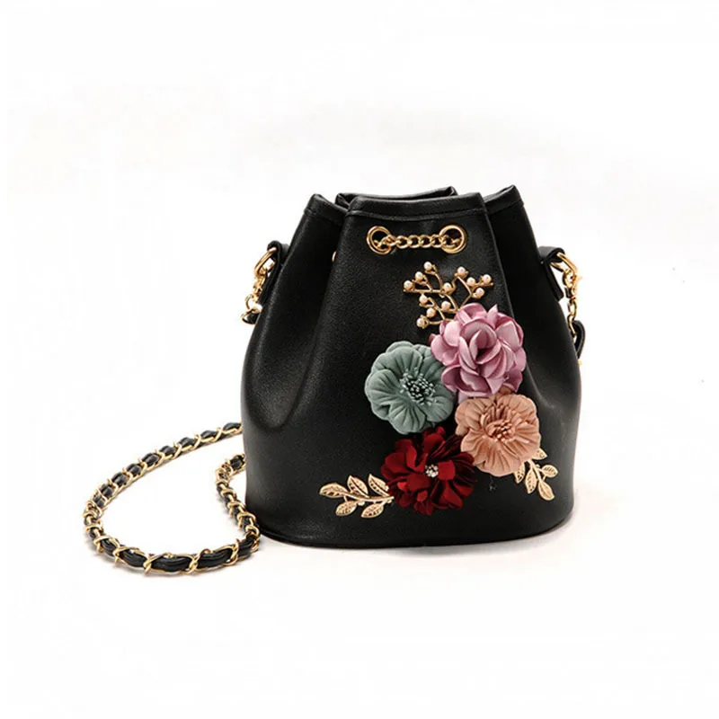 

Новая кожаная сумка-мессенджер, женская сумка через плечо с цветком