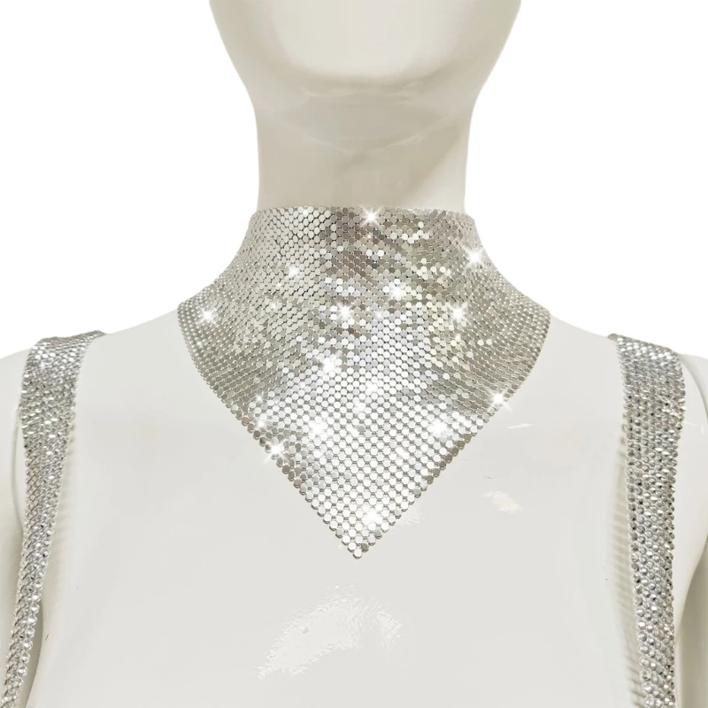 Новый стильный треугольный воротник для женщин модельное шоу уличный банкетный
