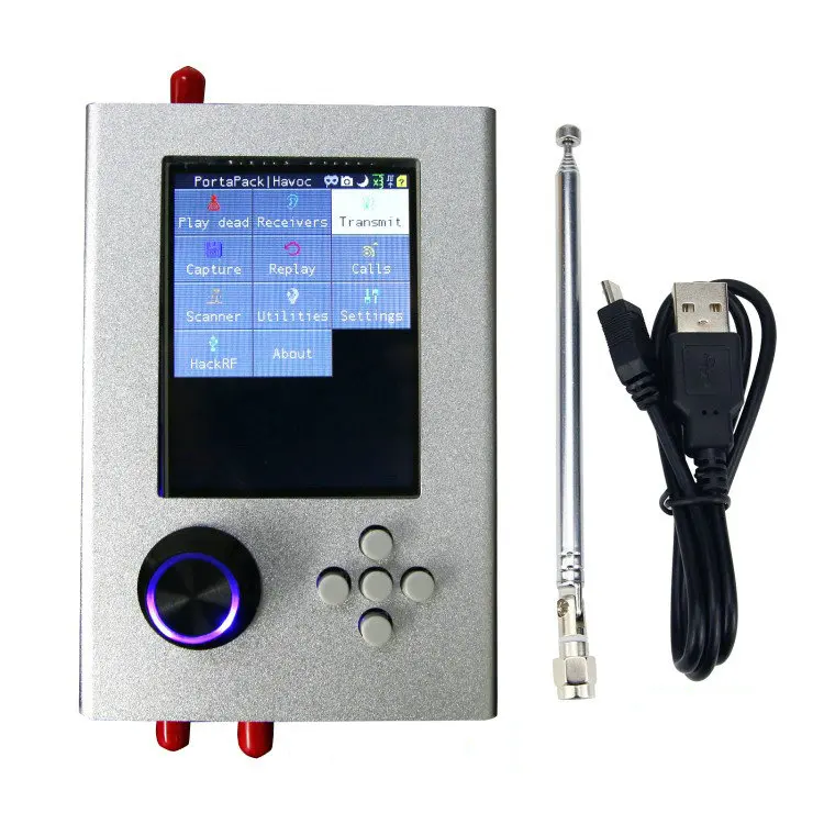 

HackRF One + Portapack H2 + антенна + кабель передачи данных SDR программно определяемое радио 1 МГц-6 ГГц несобранный