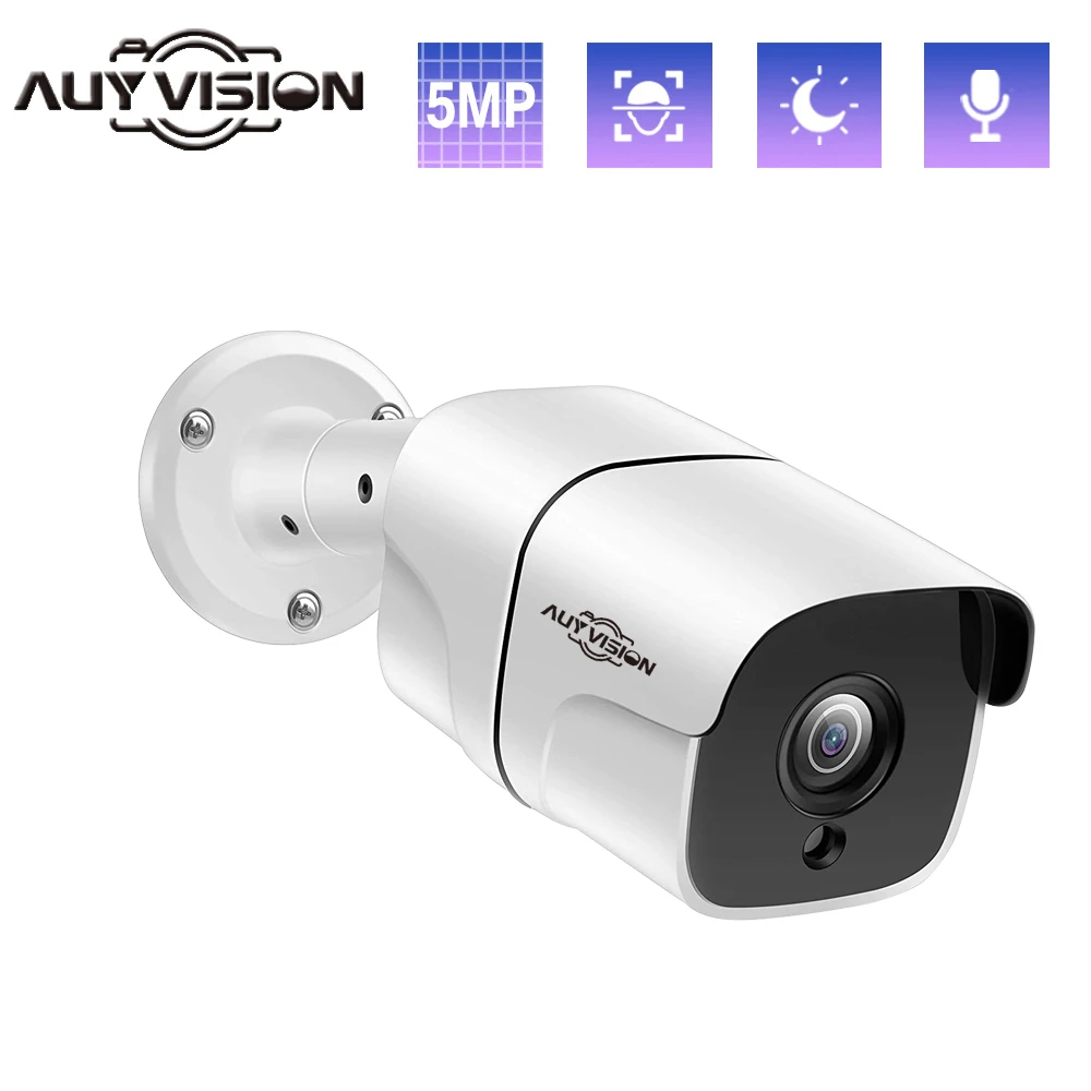 

3.6mm H.265 CCTV Security IP Surveillance Camera Outdoor Waterproof IR Night Vision Face 5MP POE Bullet Onvif Monitoring Camera