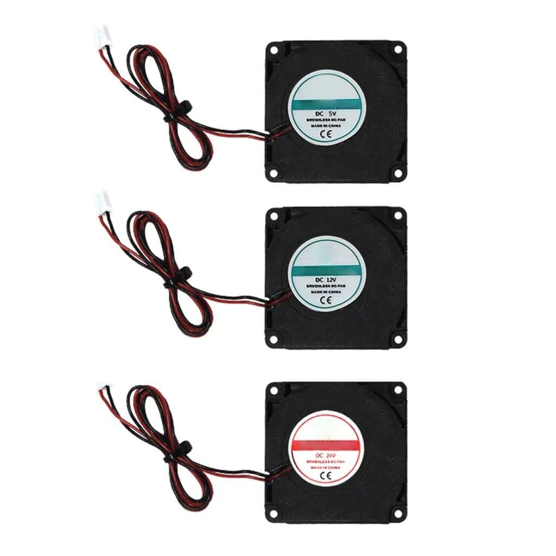

DC 5V/12V/24V Computer CPU Cooler Mini 4010 Cooling Fan 40x40x10mm Turbo Exhaust Fan for Ender 3 CR10 3D Printer