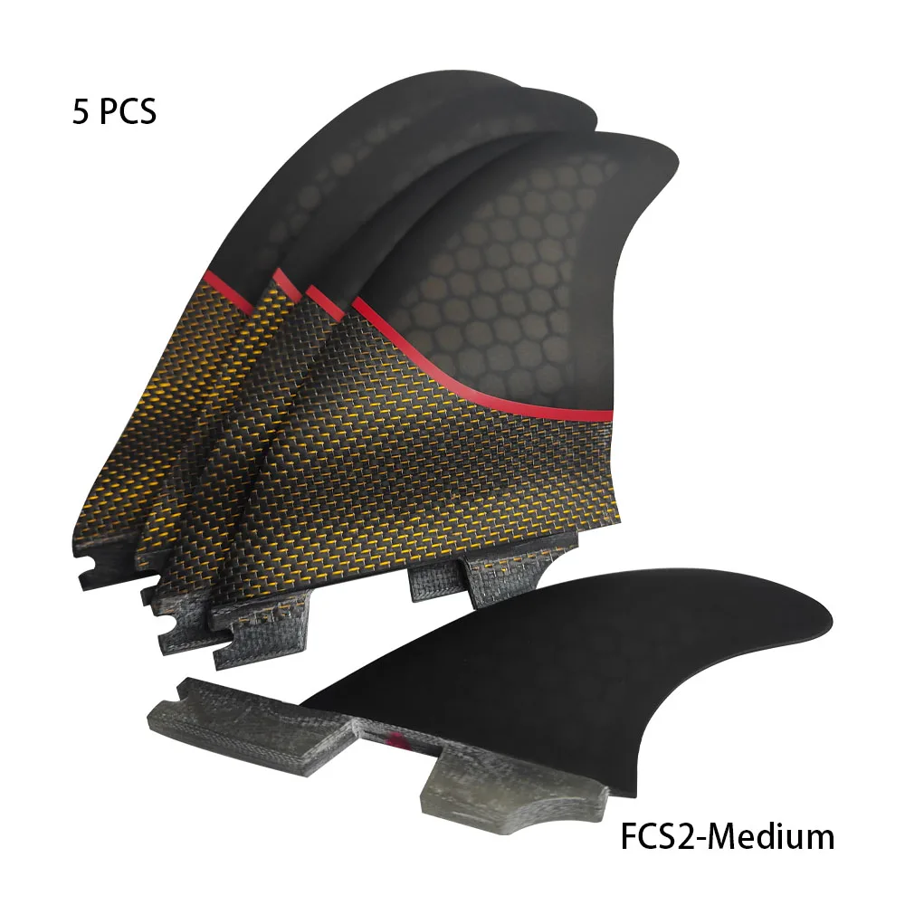 Новые волнистые ласты FCS2 из 5-ти частей изготовленные эпоксидной соты И