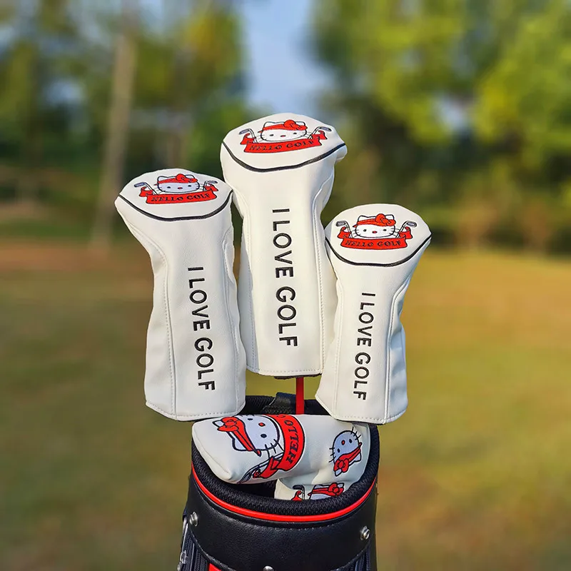 

Головные уборы в виде милого кота для гольф-Вуда, искусственные головки для водителя, для лесовых клубов, детские головки унисекс