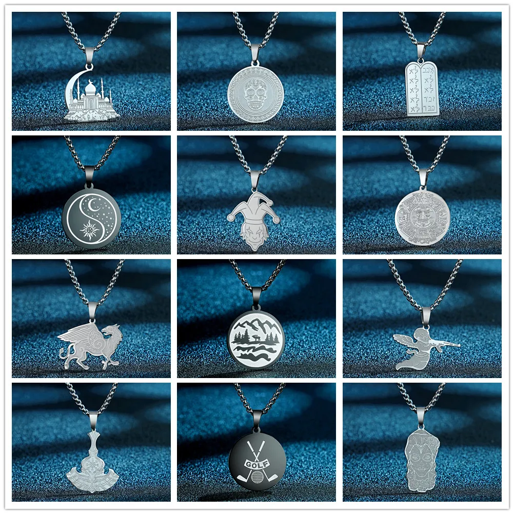 Цепочка с подвеской в виде мерцающей мусульманской мечети цепочка небесного