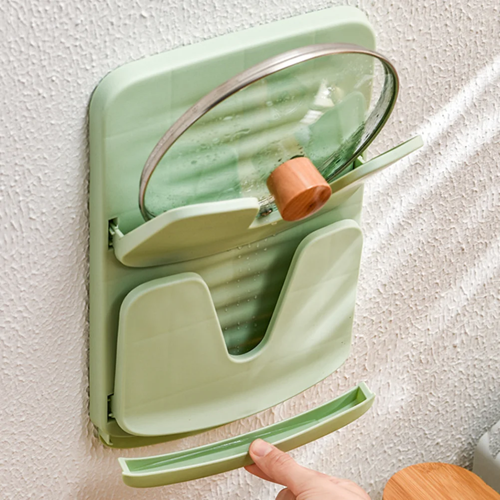 

Delicate Pot Lid Organizer Reusable Pan Covers Rack Wall Chopping Board Decor