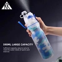 kr sports cycling kettle double layer cold insulation spray bottle outdoor portable cooling pipette cup riding equipment