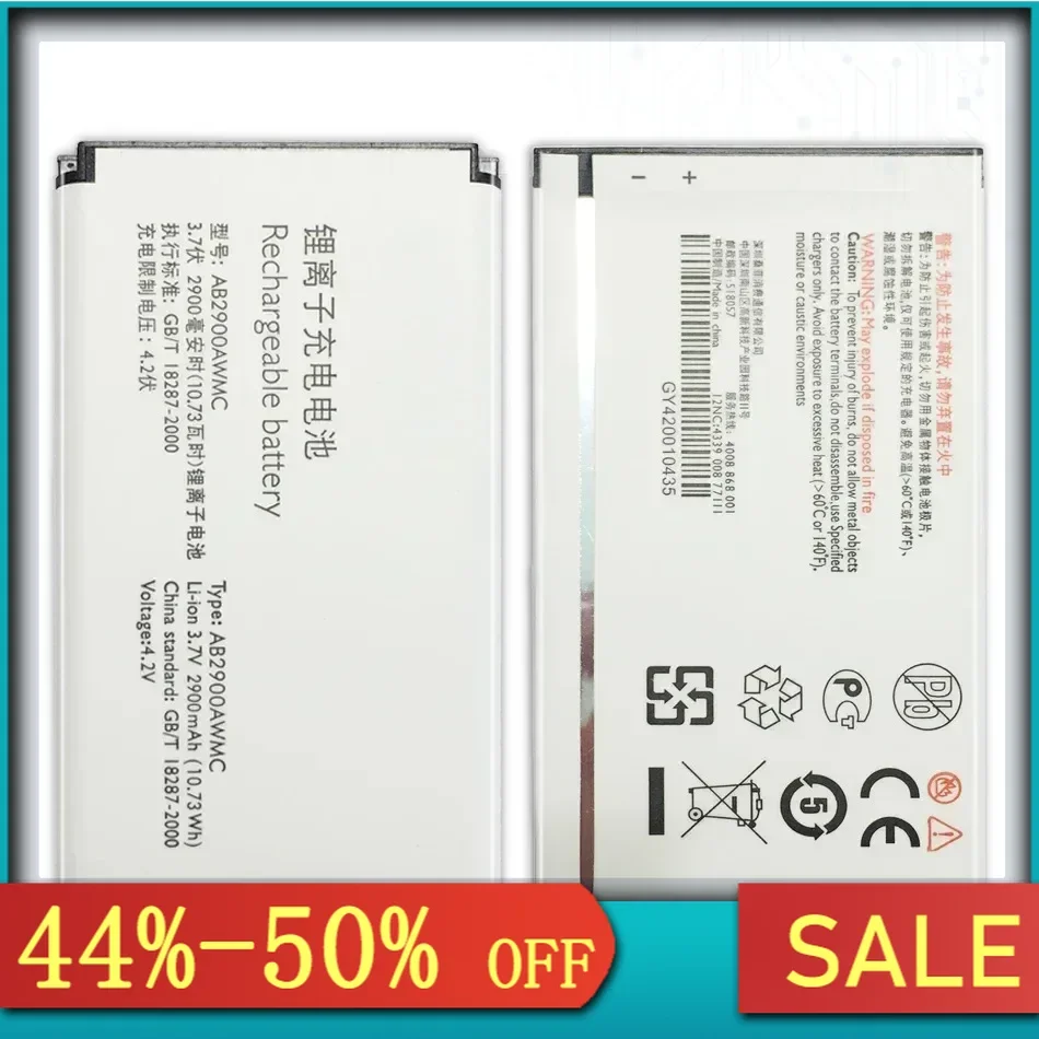 AB2900AWMC для PHILIPS Xenium X5500 X1560 CTX5500 CTX1560 Сменный аккумулятор мобильного телефона 2900 мАч