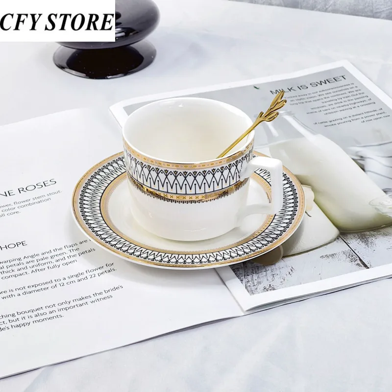 

Креативная керамическая кофейная кружка с подносом и ложкой, 300 мл