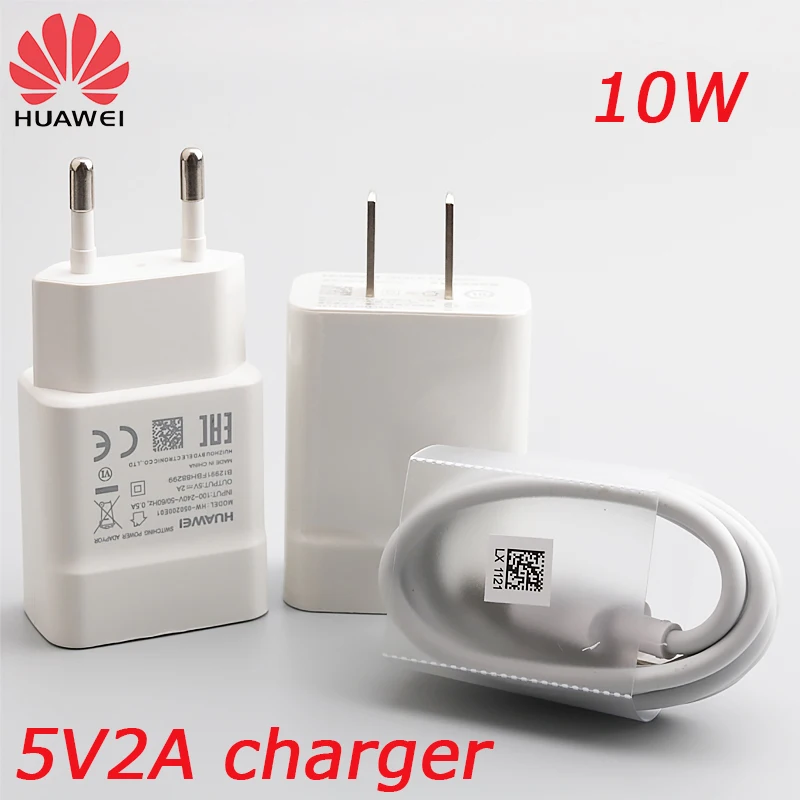 Сетевое зарядное USB-устройство Huawei 5 Вт кабель Micro USB вилка EU US |