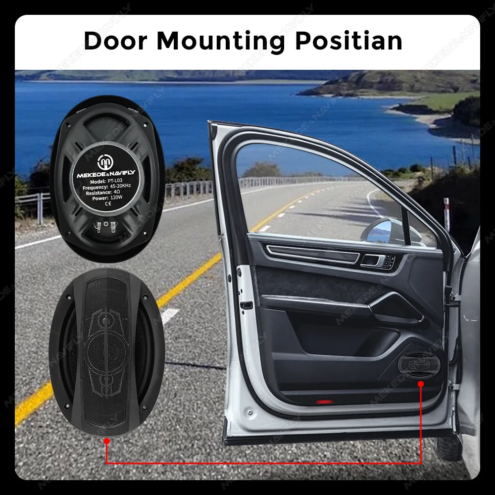 MEKEDE 5/6 5/6*9 дюймов автомобильный аудио коаксиальный динамик сабвуфер