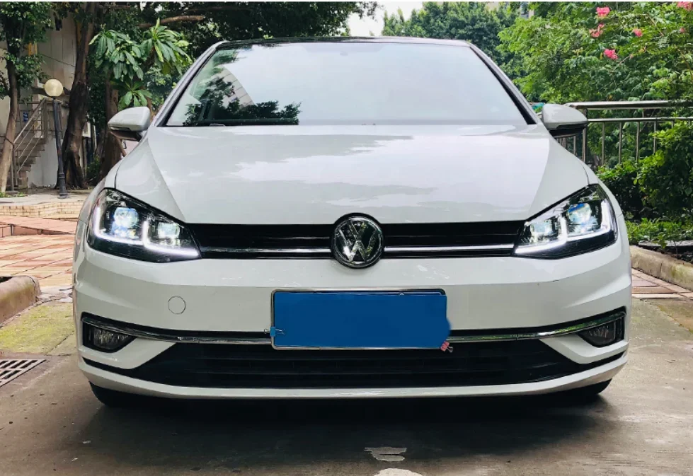 Фара для Volkswagen VW Golf 7th 2013-2020 светодиодная система освещения фара передний бампер