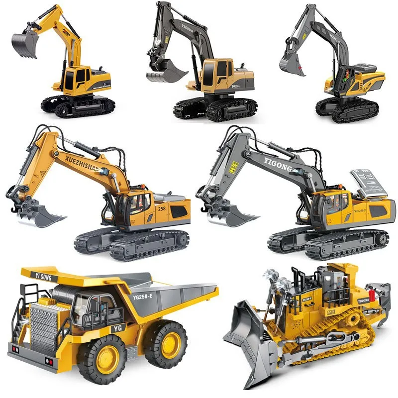 

RC Car Excavator Vehicle Children Toys Remote Control Car Radio Control Excavator Dump Truck Bulldozer Kids Gift Toys For Boys
