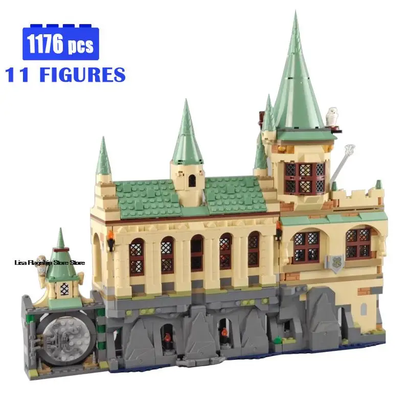 

Classic Movie Chamber of Secrets and Great Hall Building Blocks Assembling Construction Brick Architecture Toys for Children