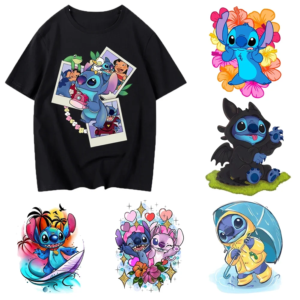 Новый термоклейкий утюг Disney Stitch термоклеевые патчи термопереносная плавкая