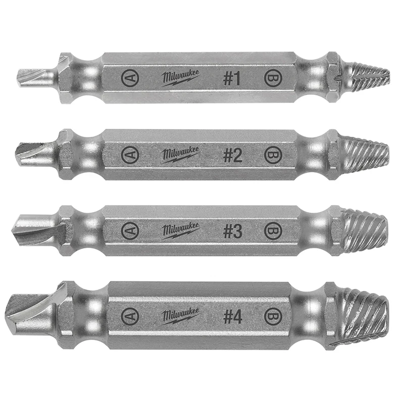 Набор экстракторов винтов Milwaukee 49-57-9001 M2 4 шт