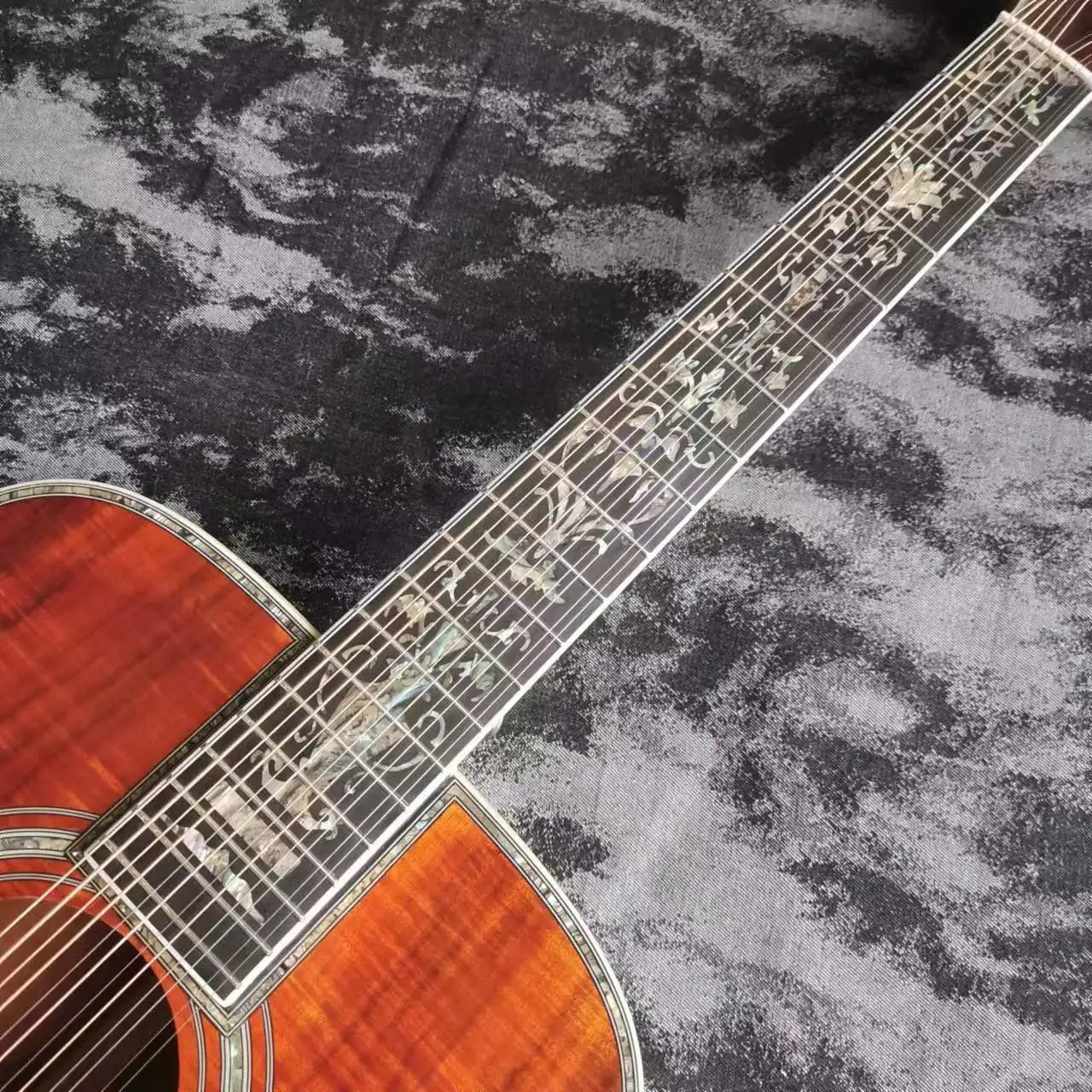 41-дюймовая 12-струнная роскошная деревянная аутентичная акустическая гитара D45