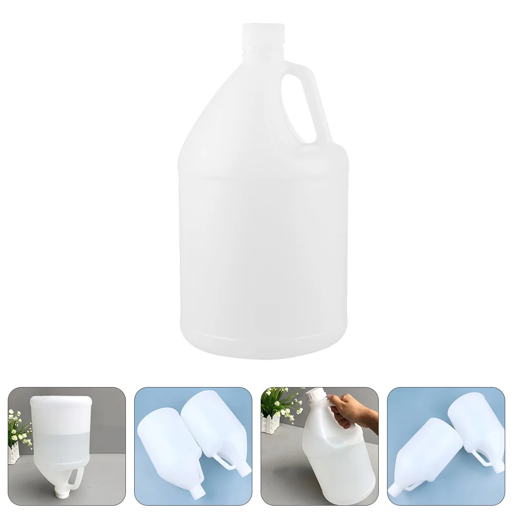 Plastic Barrel Bucket With Handle Oil Container 4 Liter Gallon Jug Lid Liquid Bottle Large Capacity Kettle