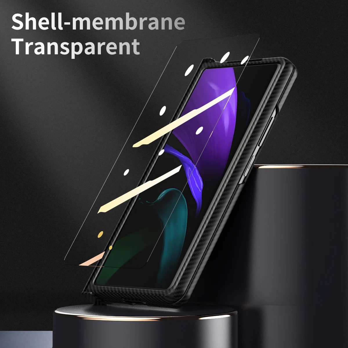 360 All inclusive Carbon Fiber Case For Samsung Z Fold 3 W22 5G With Tempered glass Hinge Fold Case Z Fold 2 For Samsung Fold 3