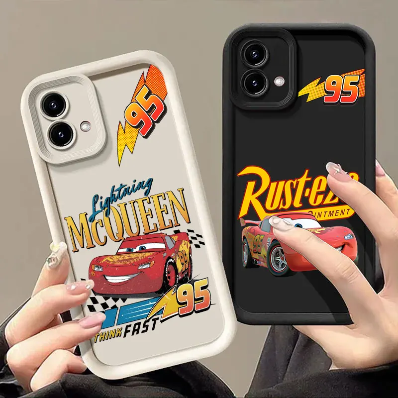 Фото Чехол Lightning Mcqueen 95 Think Fast для Motorola Moto G06 G56 G86 G96 G100 5G Edge 60 70 Fusion 50 Pro 40 Neo G85 G84 G75 №1