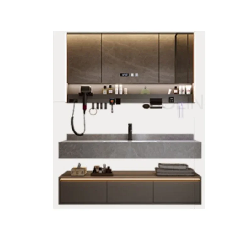 Деревянная мебель для ванной комнаты многоцелевой шкаф полка хранения угловые