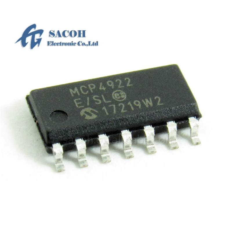 

2PCS/lot New OriginaI MCP4922-E/SL MCP4922 or MCP4922-E/P or MCP4922-E/ST DIP-14 12-Bit DAC