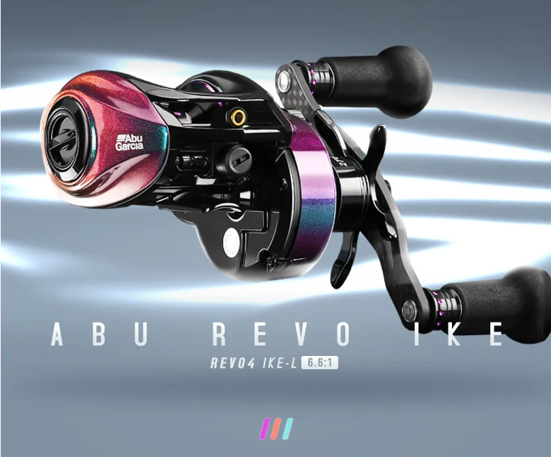 Original USA ABU GARCIA REVO 4 IKE Fishing reel 10+1BB 6.6:1 8.0:1 11KG Max Drag IVCB-6L Braking System Long Casting Reel