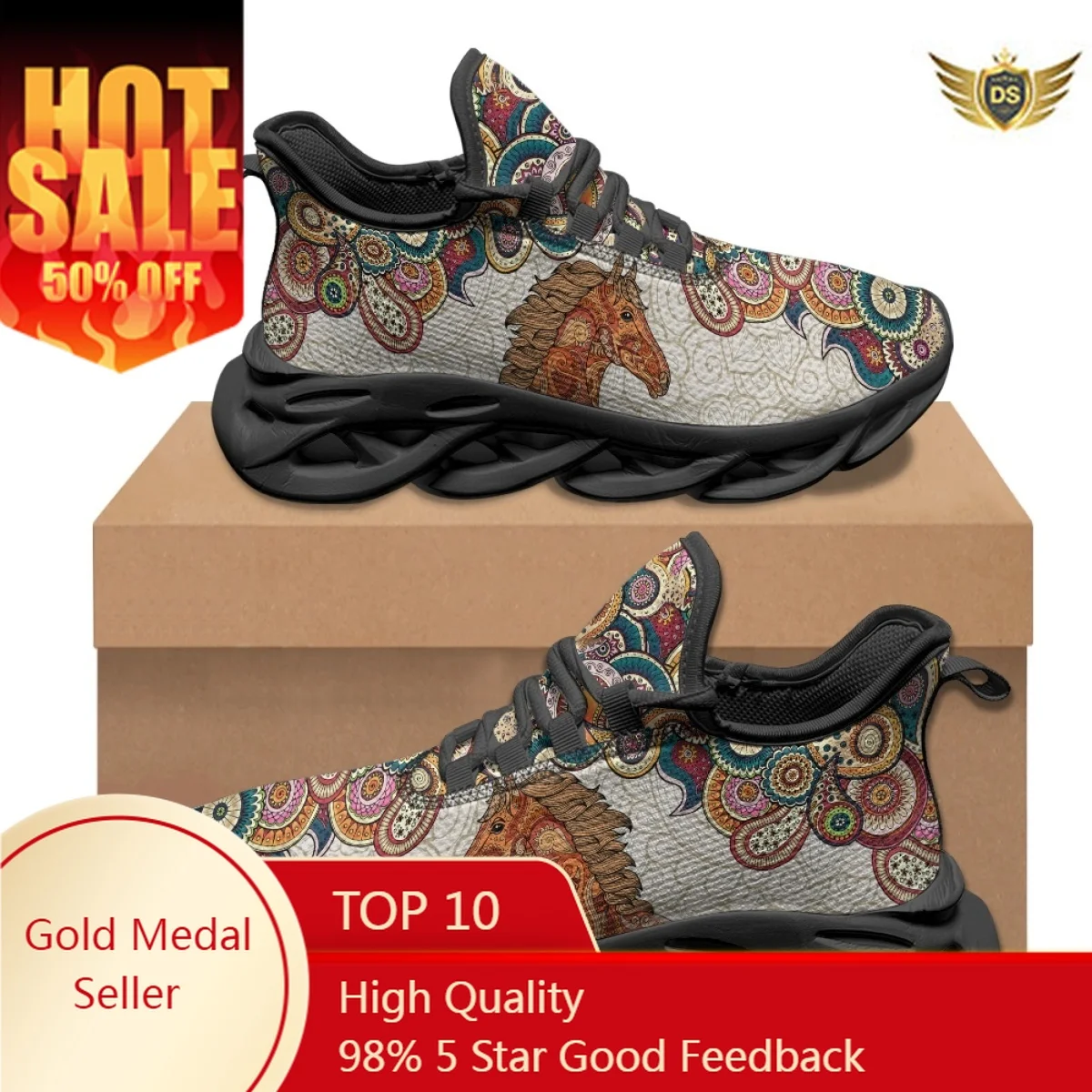 Trendy Mesh Walking Shoes