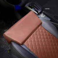 leather car seat extender cushion leg support pillow memory foam knee pad long distance driving office home driver protector mat