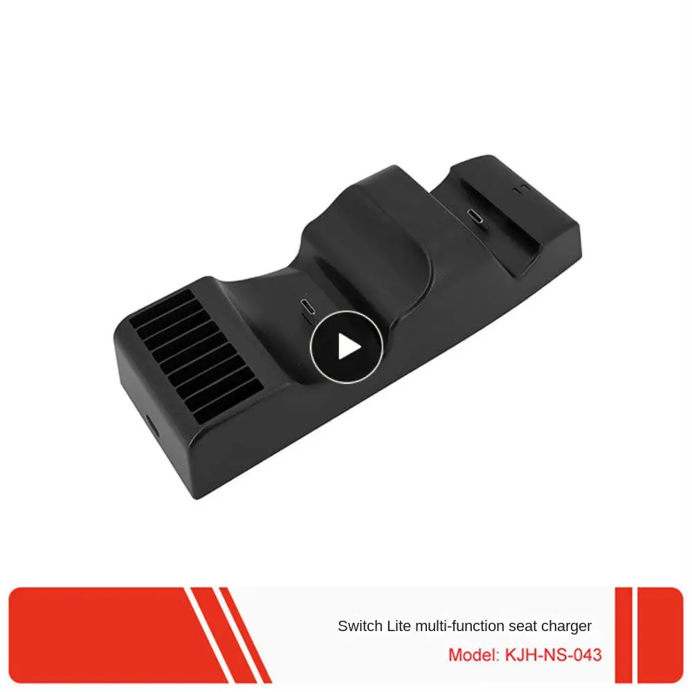 

Not Stuck Charging Base Plug And Play Game Component Black High Speed Transmission Charger With Card Slot No Delay Charger