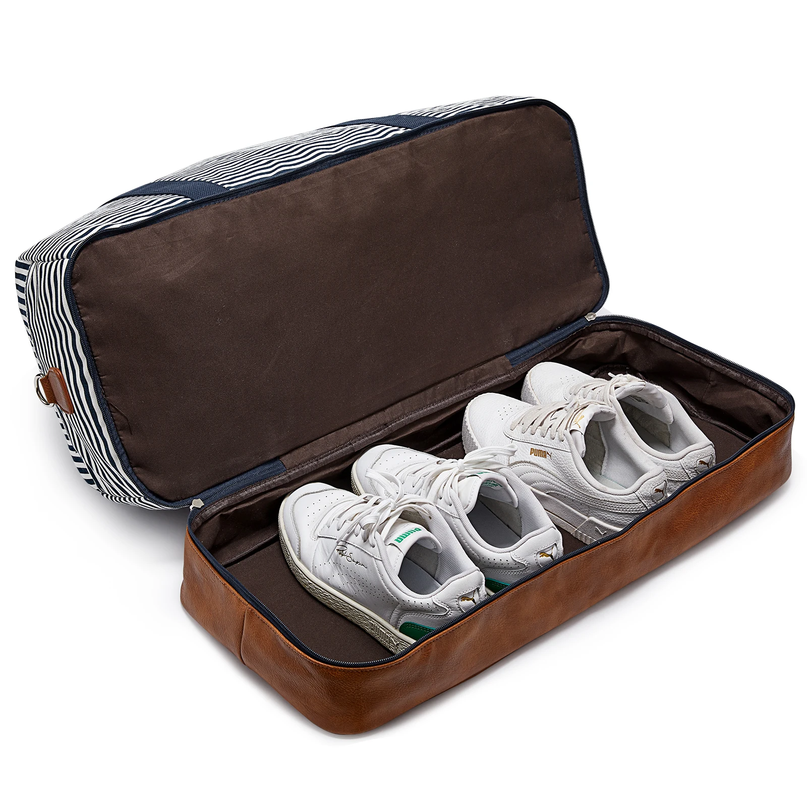 S-ZONE 60L Weekender Bag for Women Men Large Travel Carry on Duffle Weekend Overnight Duffel with Shoes Compartment