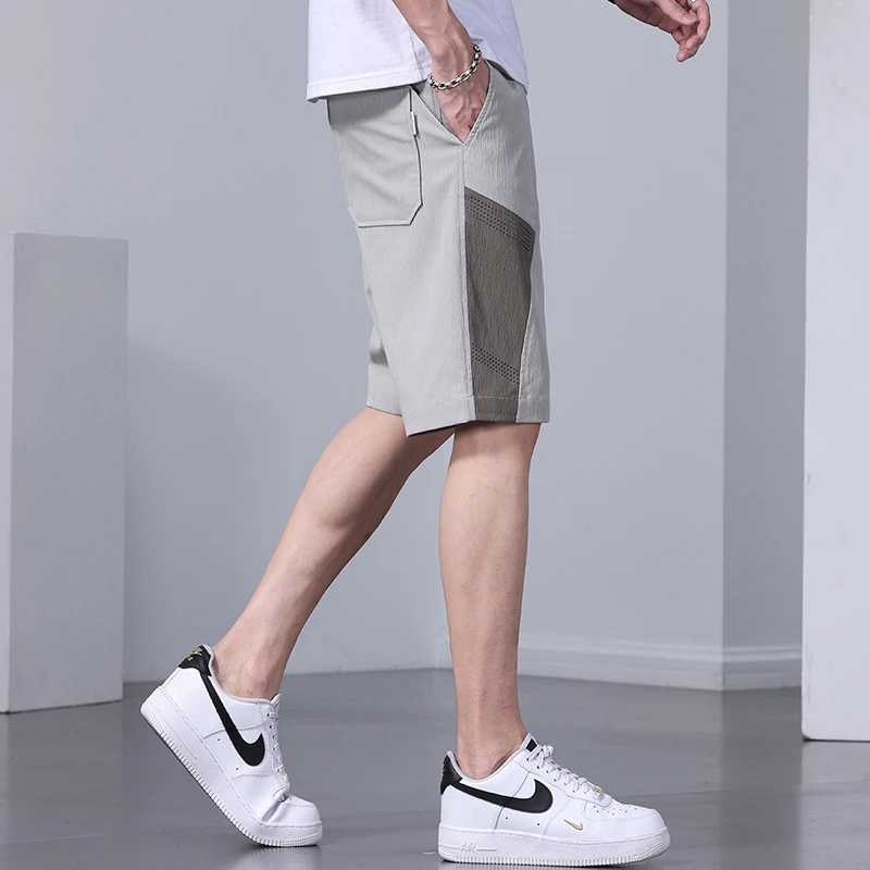 Шорты мужские летние из вискозы тонкие быстросохнущие модные брендовые