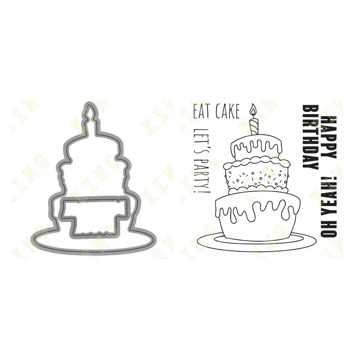 

Eat Cake Hot Sale 2022 New Metal Cutting Dies Scrapbook Diary Decoration Stamps Embossing Template Diy Greeting Card Handmade