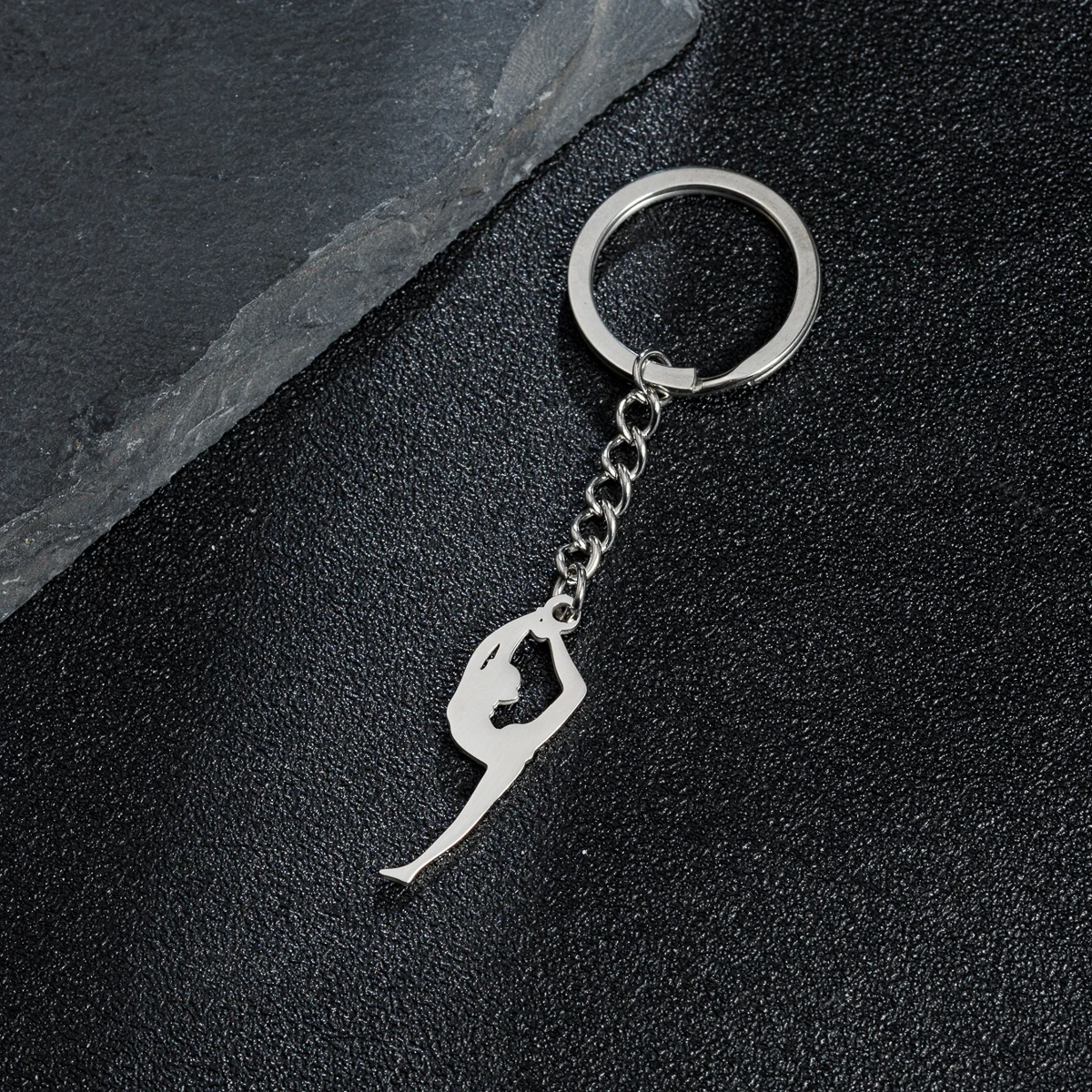 Shuangshuo брелок из нержавеющей стали с подвеской для гимнастики фигуристки йоги