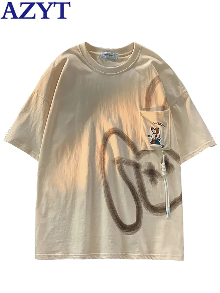 

Женская футболка с коротким рукавом и круглым вырезом, с мультяшным принтом