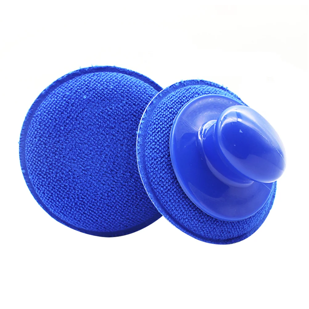 

2 Pcs Car Microfiber Wax Applicators Cleaning Car Tools Beauty Polishing Sponge