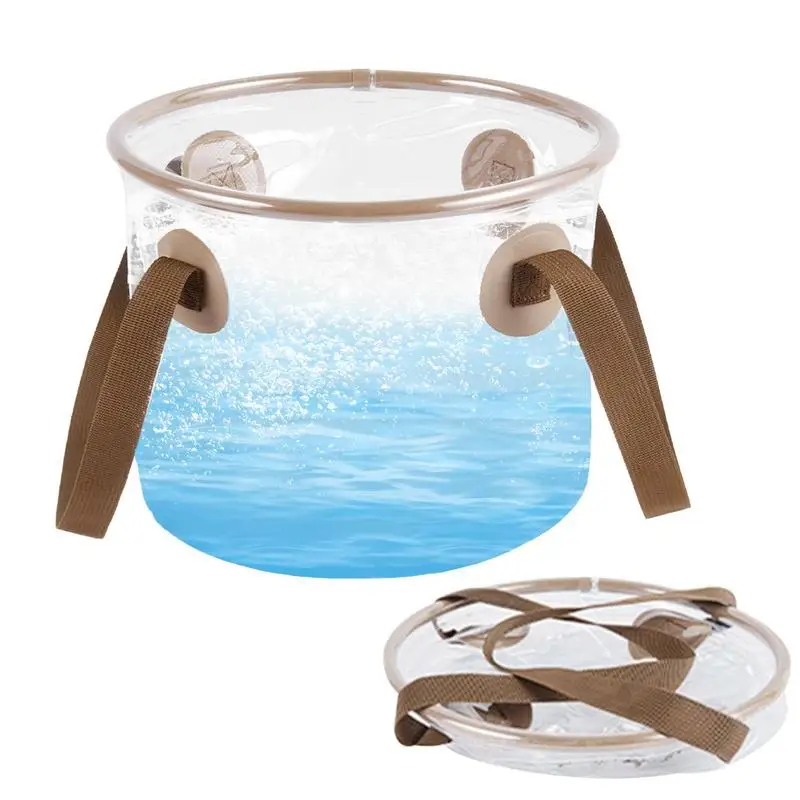 

Складной контейнер для воды, Прозрачные Портативные ведра для воды 20 л, водный брикет для кемпинга на открытом воздухе, походов, рыбалки