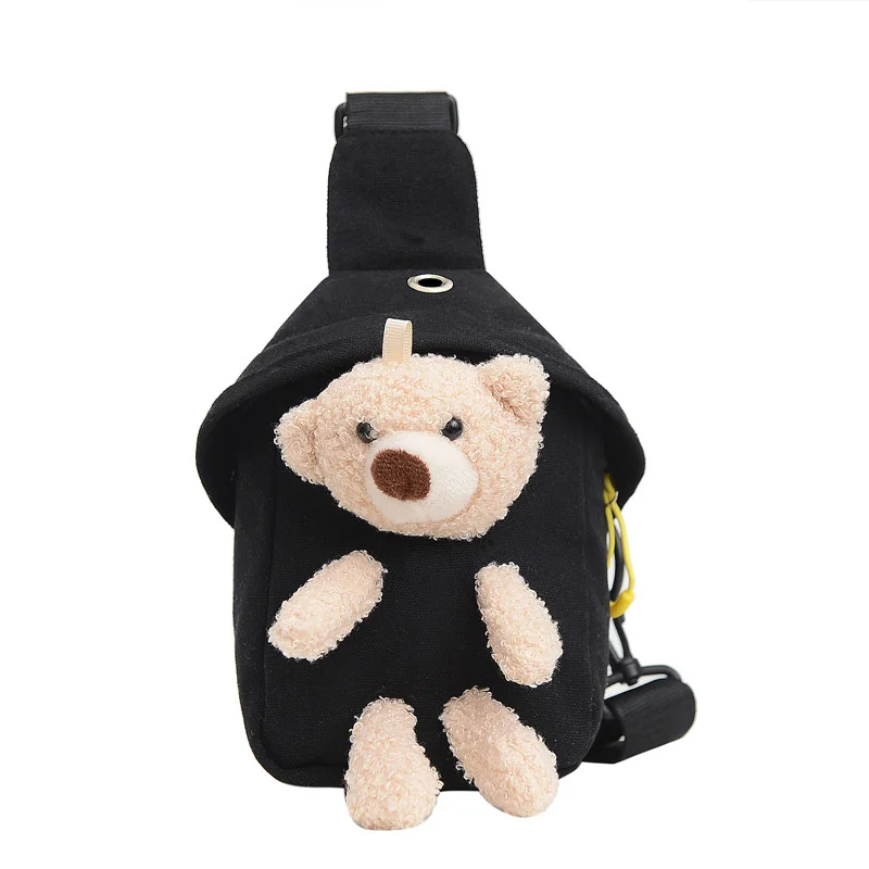 

Child Waistbag for Boy Girl Unisex Waist Bag Cute Bear Banana Bag Small Adjustable Pure Colour Shoulder Ch Bag Children Kids